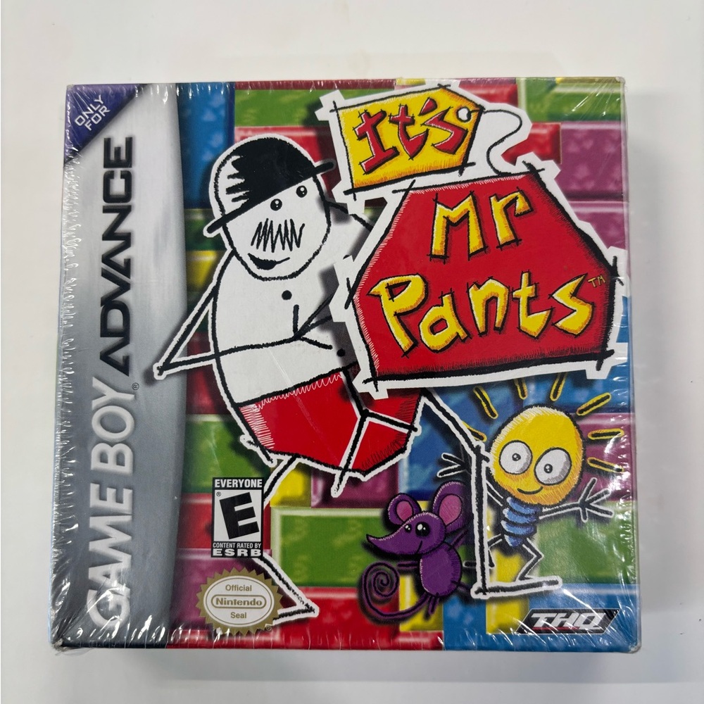 New Sealed It’s Mr Pants Game Boy Advance GBA Rare Puzzle Game THQ Nintendo
